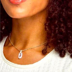 Kendra Scott Camila Necklace Gold Lustre Glass new